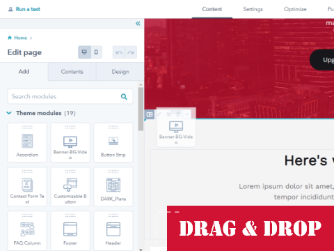 NO CODE REQUIRED, COMPLETE DRAG-N-DROP